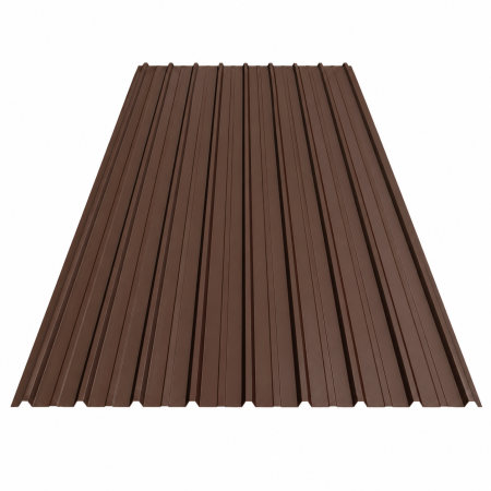 Tabla cutata vopsita 0.4 x 910 x 2000 mm, 10mm inaltime cuta (Maro RAL 8017)